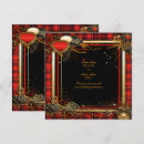 Search for red black save the dates Ornate