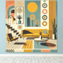 Search for interior design canvas prints Mid century modern