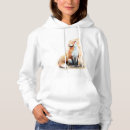 Search for red fox hoodies Watercolor