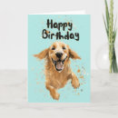 Recherche de golden retriever birthday cards Récupérateur