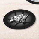 Search for black and silver coasters Birthday