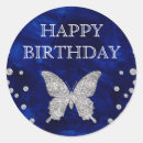 Search for happy birthday butterfly stickers Blue