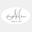 Search for oval monogram stickers Initial