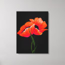 Search for orange poppy canvas prints Colourful