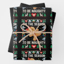 Search for naughty christmas wrapping paper Santa