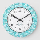 Recherche de cyan horloges Géométrique