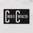 Search for concrete contractor business cards Professional