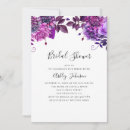 Search for violet bridal shower invitations Lilac