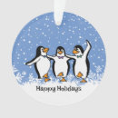 Search for black and white penguin ornaments Winter