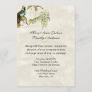 Search for peafowl invitations Vintage