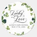 Search for lucky green stickers Shamrock