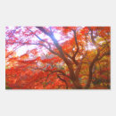 Search for leaf rectangle stickers Red