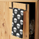 Search for skull tea towels Black and white