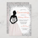 Recherche de paillettes roses invitations Quinceanera