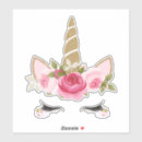Recherche de licorne rose autocollants Anniversaire