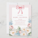 Search for pink and blue baby shower invitations Elegant