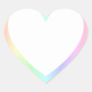 Recherche de cardiaque autocollants Arc en ciel