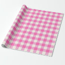 Search for pink plaid wrapping paper Vintage