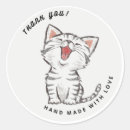 Search for happy kitten stickers Grey