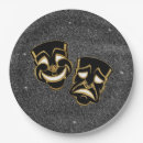 Recherche de théâtre assiettes en papier Masque