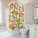 Search for retro atomic pattern shower curtains 1960s
