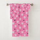Search for skull bath towels Pink