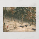 Recherche de chasse neige cartes postales Forêt
