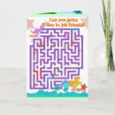 Recherche de labyrinthe vœux cartes Animaux