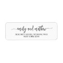 Search for hand lettered return address labels Bridal shower