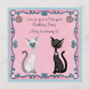 Recherche de black cat anniversaire invitations Pour tous