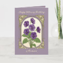 Search for viola cards Birth flower