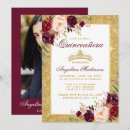 Search for burgundy quinceanera invitations 15th birthday