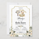Recherche de rose gold baptême invitations Au
