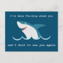 Recherche de requin drôle cartes postales Dessin