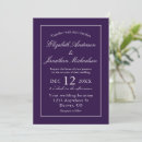 Search for purple fall wedding invitations Minimalist