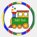 Recherche de train de choo autocollants Bleu