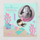Search for mermaid 1st birthday invitations Fish