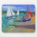 Recherche de bateaux voile tapis souris Rouge