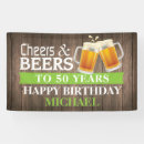 Search for rustic birthday banners Cheers and beers