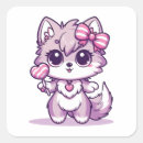 Search for cute wolf stickers Kawaii