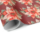 Search for poinsettia christmas wrapping paper Illustration