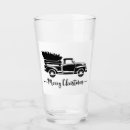 Search for christmas truck tumblers Glass