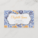 Search for blue damask business cards Floral