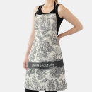 Search for vintage botanical aprons Black and white