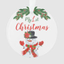 Search for babys first christmas kids Snowman
