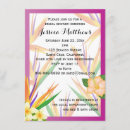 Search for bird of paradise invitations Plumeria