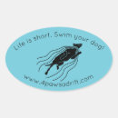 Search for life is short stickers Dog