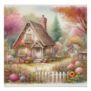 Recherche de cottage posters Jardin fleuri