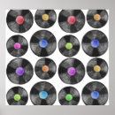 Search for retro vintage vinyl record posters Black
