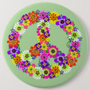 Search for hippie sign buttons Purple